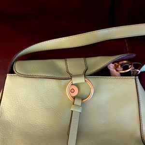 Franklin Covey Full Grain Leather shoulder bad